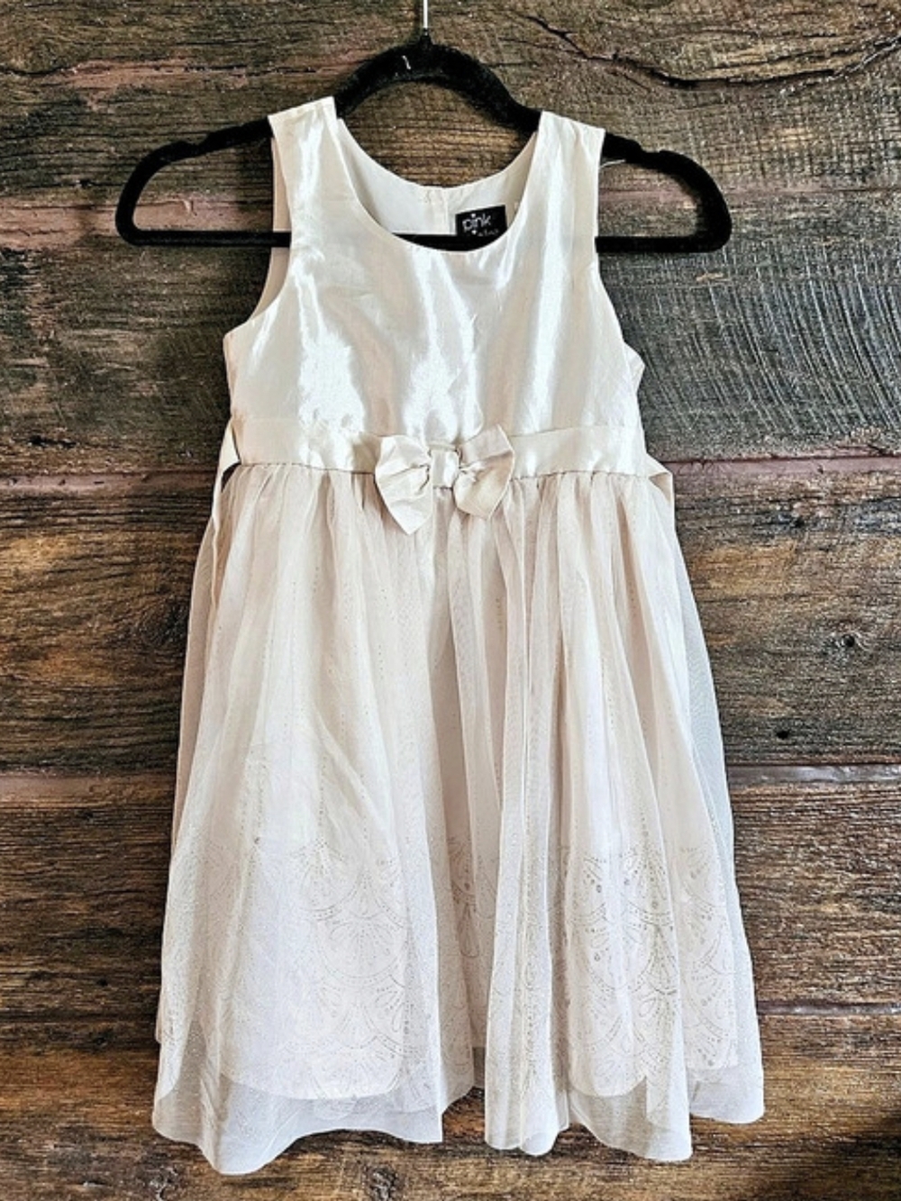pink & violet Girls Pink Floral Dress Size 7